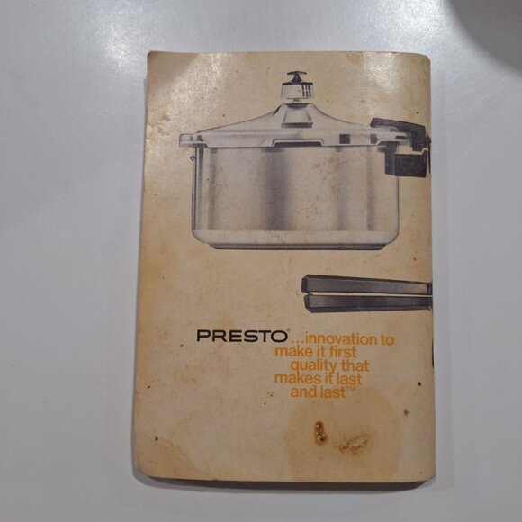 Presto Pressure Cooker Recipe Booklet Manual 1970s Vintage Instructions Meals - Picture 9 of 9